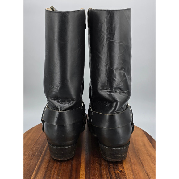 Champion Attitude Boots Mens 15 D Black Leather Harness Mexico Western Cowboy main image 8